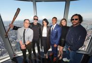 Jeffrey Dean Morgan, Lauren Cohan, Gaius Charles, Kim Coates, and Dascha Polanco of AMC's "The Walking Dead: Dead City" Visit the Empire State Building Ahead of the Season Two Premiere (Image via Getty)